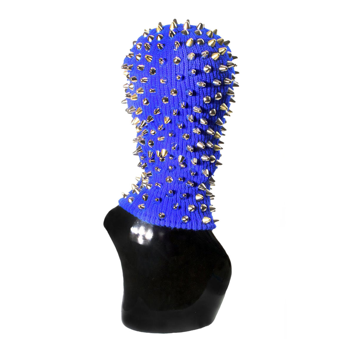 Fashionable Blue Ski Mask with Spikes