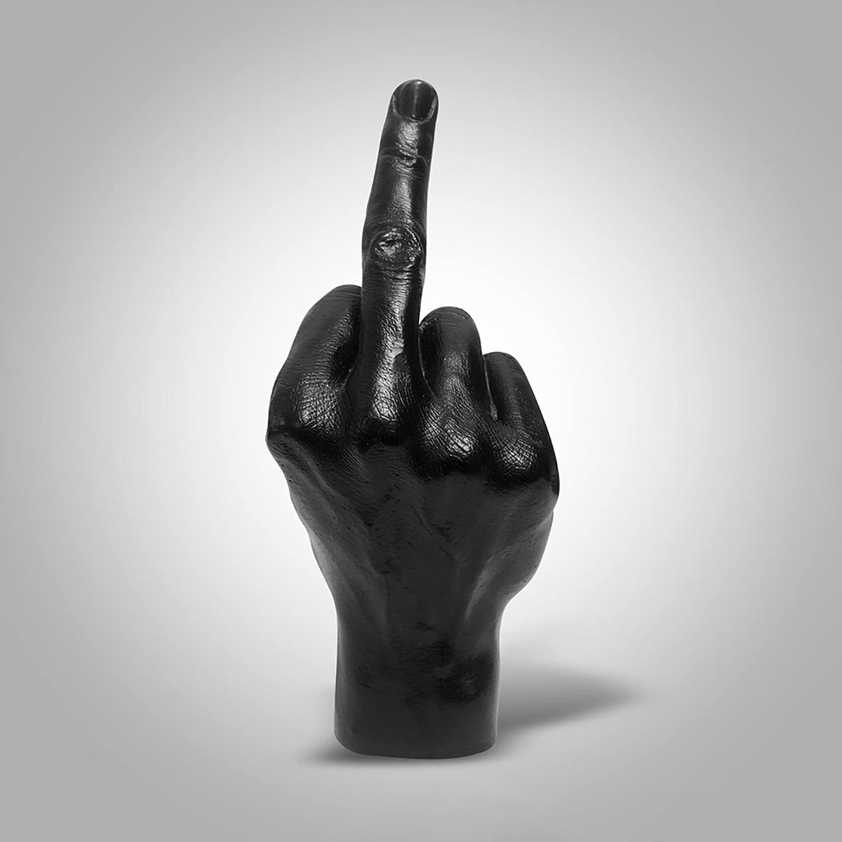 Middle Finger Statue - Bold Statement Hand Sculpture in Black