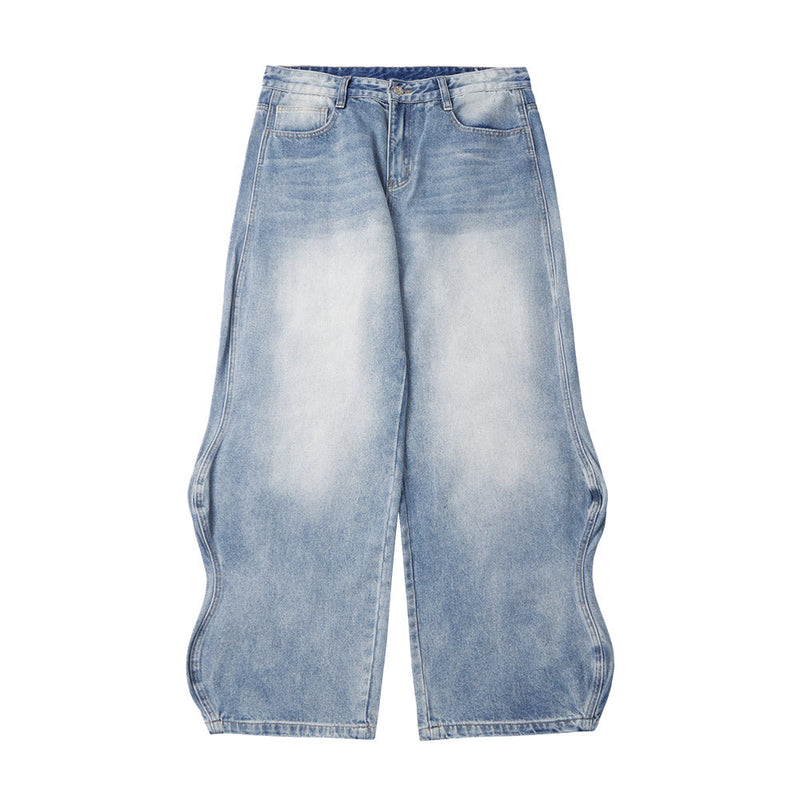 Light Wash Blue Loose Denim Boyfriend Jeans Vintage Style - Temu